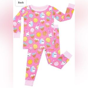 Little Sleepies Pink Milk & Cookies 5/6 PJ Set